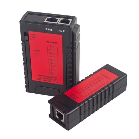 Testeador Probador Cable De Red Lan Rj45 Rj11 con batería Noyafa NF-468